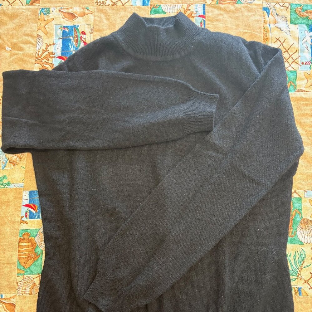 CASHMERE SWEATER BLACK FOR WOMEN MEDIUM SIZE